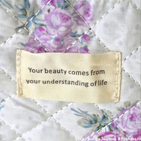 Floral Quilted 👝 3 pc XL Cosmetic Bag Set Travel Toiletry Makeup Organizer NWT - Picture 4 of 15